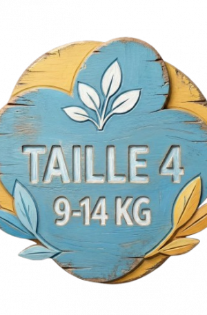 Taille 4 de 9 à 14kg Abonnement Pack 1 mois 150 couches