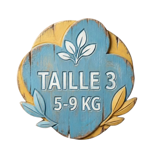 Taille 3 de 5 à 9kg Abonnement Pack 1 mois 240 couches